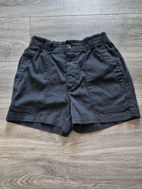 Eddie Bauer Black Elastic-Waist Casual Shorts